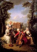 Frederick, Prince of Wales and his Sisters at Kew Mercier, Philippe